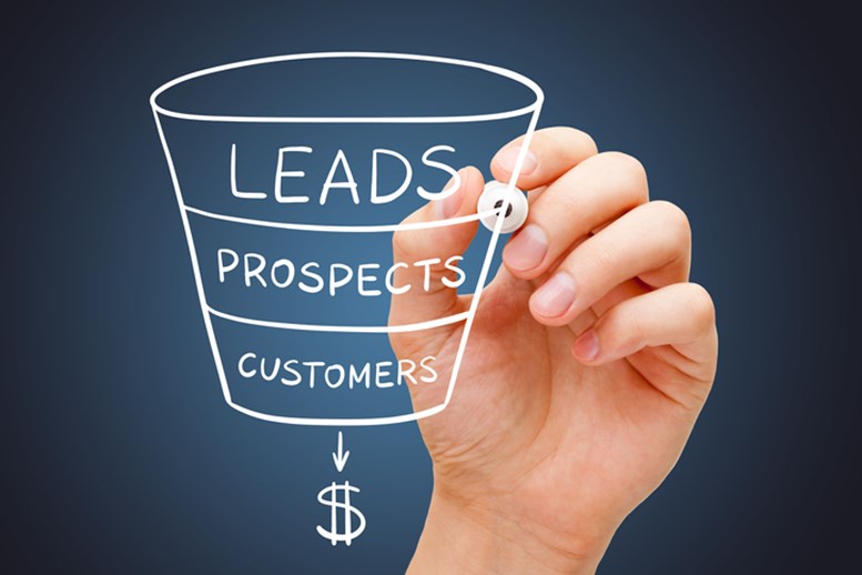 Sales funnel marketing concept for health insurance Brokers.