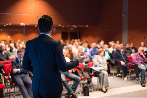 Speaker at an Insurance Conference